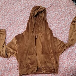 SKIMS Brown Teddy Jacket